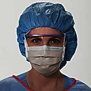 Surgical Mask, Wraparound Visor, Fog-Free, Tie